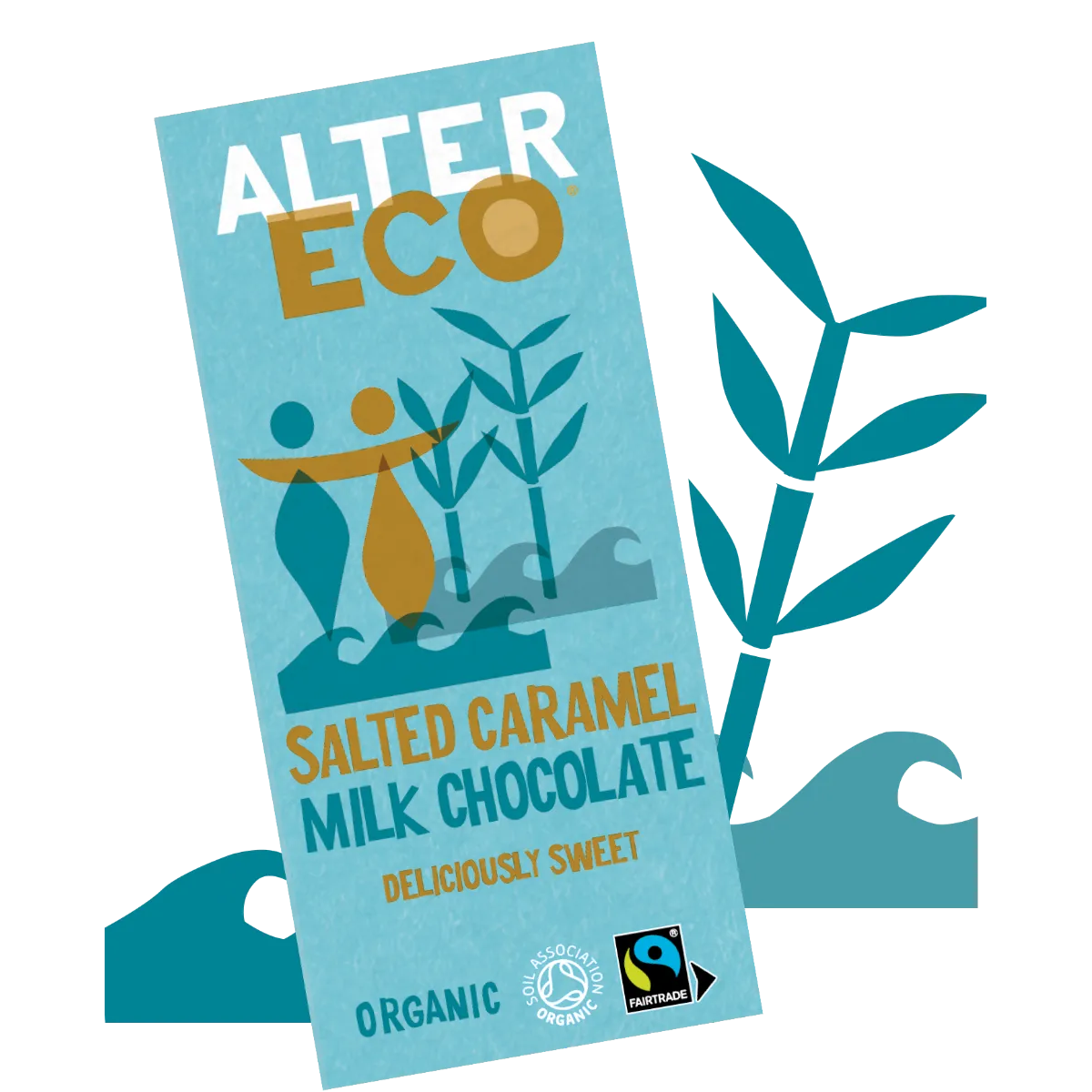 Organic Milk Chocolate Salted Caramel 100g