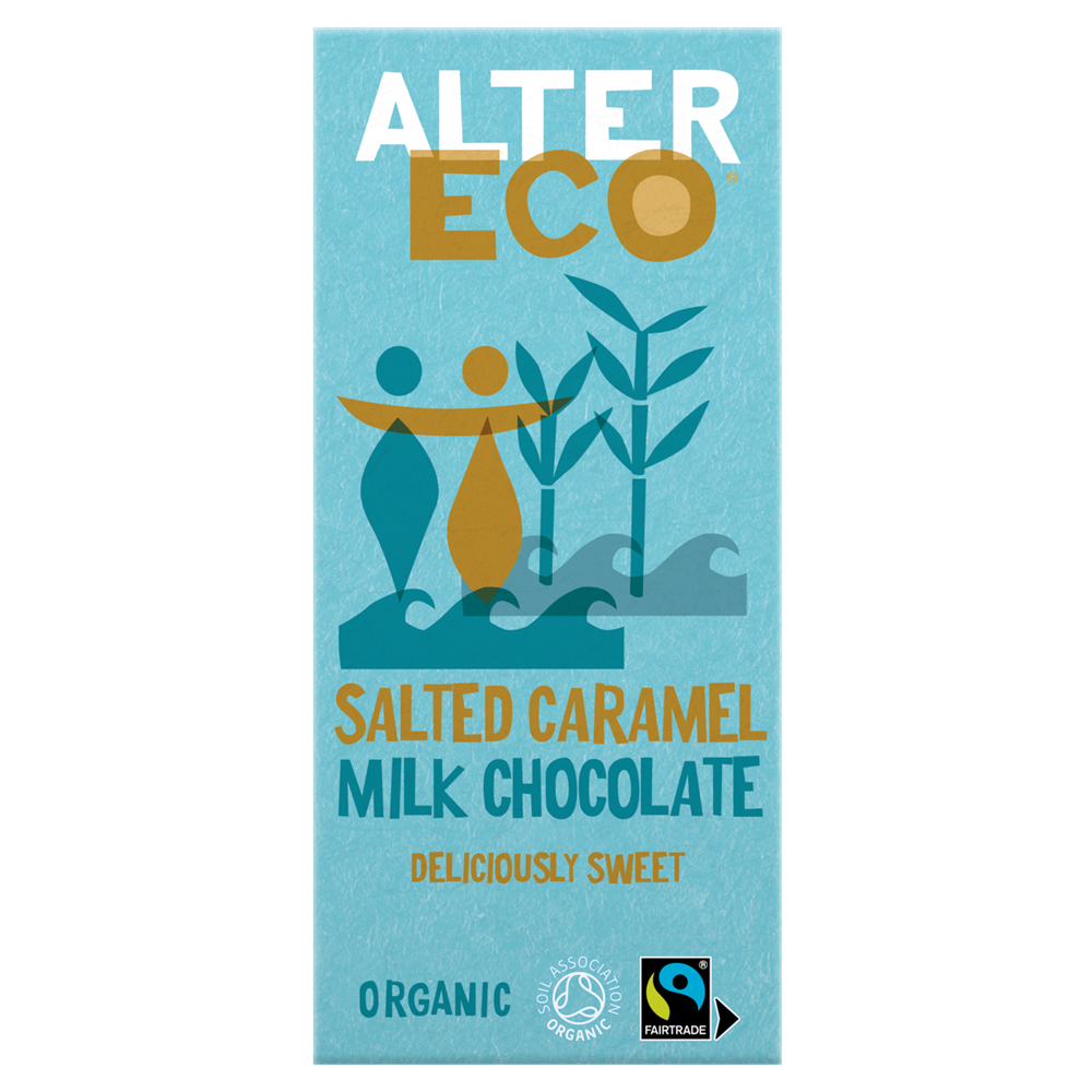 Organic Milk Chocolate Salted Caramel 100g